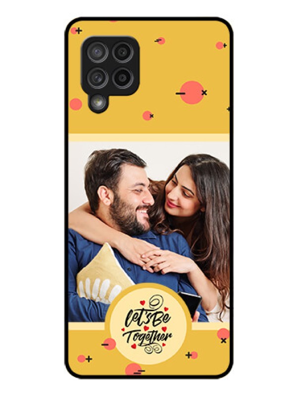 Custom Galaxy M42 5G Photo Printing on Glass Case - Lets be Together Design