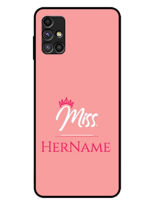 Custom Galaxy M51 Custom Glass Phone Case Mrs with Name