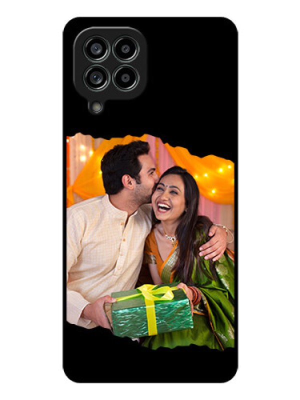 Custom Galaxy M53 5G Custom Glass Phone Case - Tear-off Design