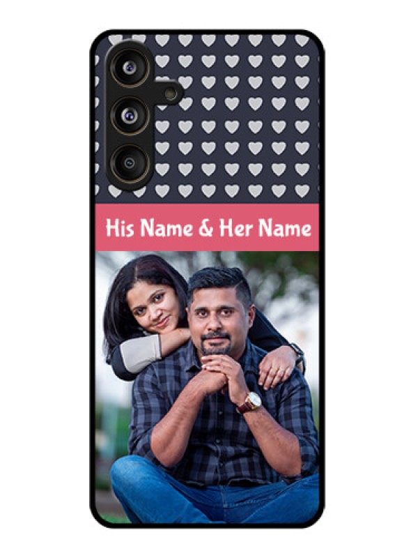 Custom Samsung Galaxy M55 5G Custom Glass Phone CaseLove Symbols Design