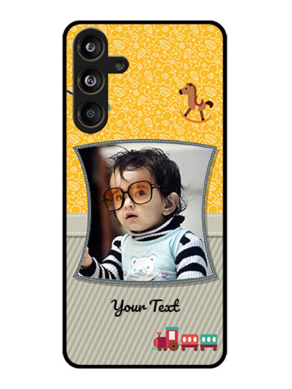 Custom Samsung Galaxy M55 5G Custom Glass Phone CaseBaby Picture Upload Design