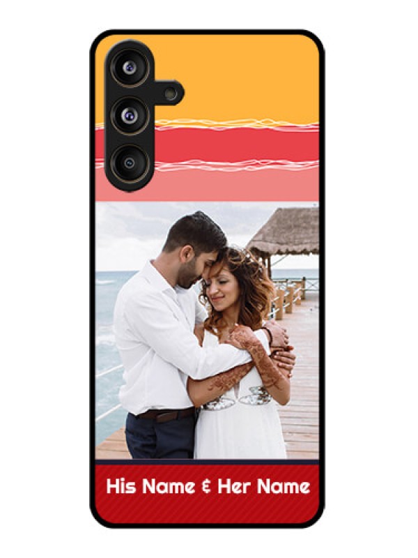 Custom Samsung Galaxy M55 5G Custom Glass Phone CaseColorful Case Design