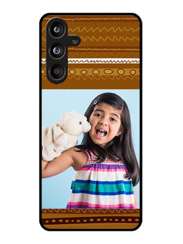 Custom Samsung Galaxy M55 5G Custom Glass Phone CaseFriends Picture Upload Design