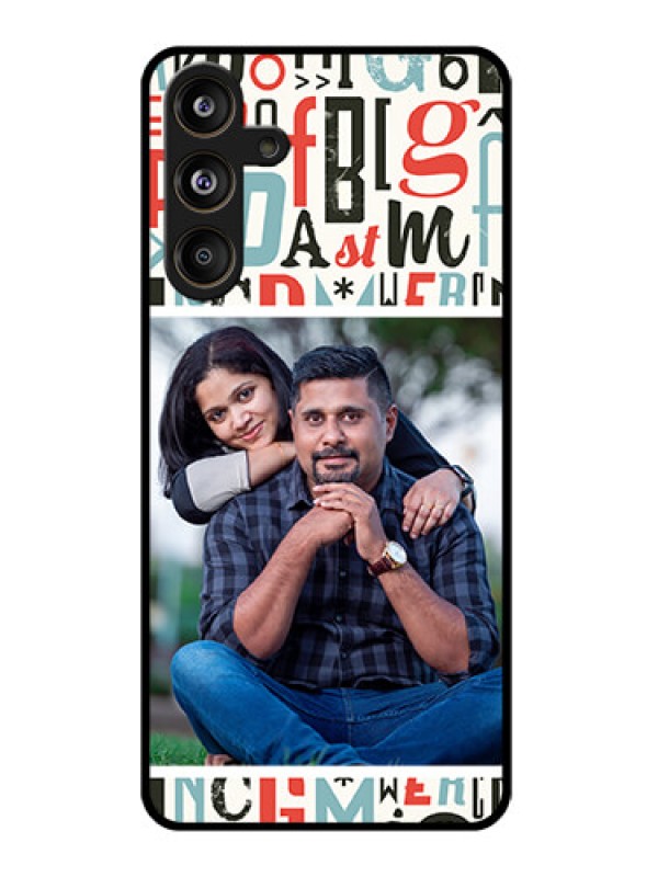 Custom Samsung Galaxy M55 5G Custom Glass Phone CaseAlphabet Design