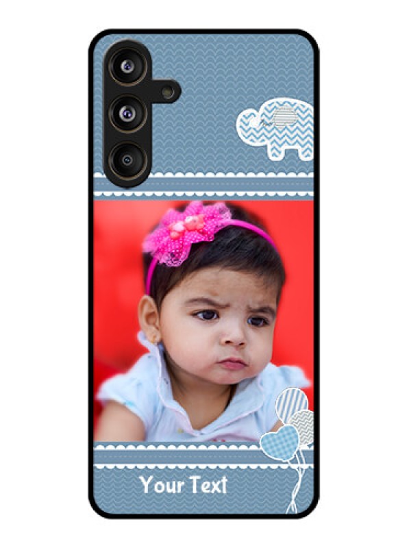 Custom Samsung Galaxy M55 5G Custom Glass Phone CaseWith Kids Pattern Design