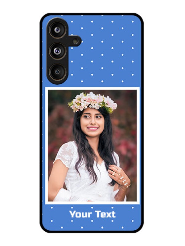 Custom Samsung Galaxy M55 5G Custom Glass Phone CasePolka Dots Design