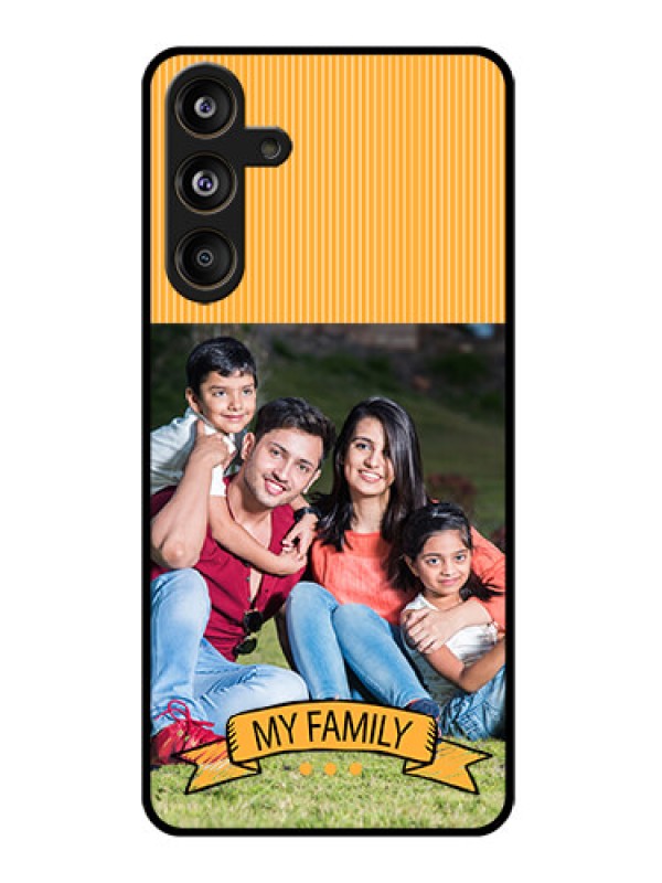 Custom Samsung Galaxy M55 5G Custom Glass Phone CaseMy Family Design