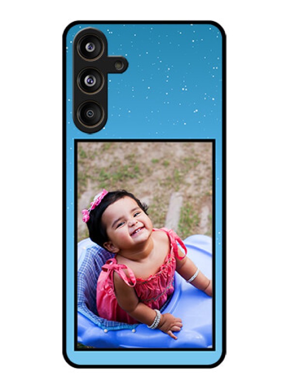 Custom Samsung Galaxy M55 5G Custom Glass Phone CaseWave Pattern Colorful Design