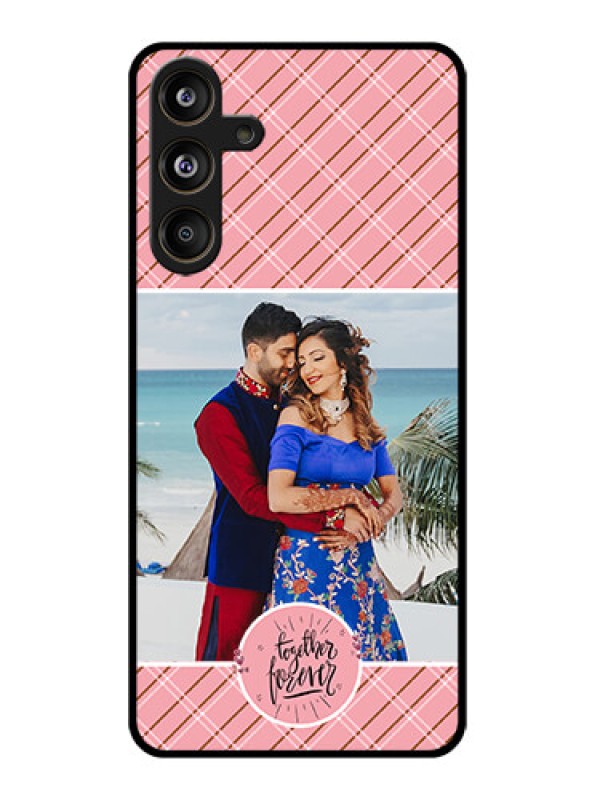 Custom Samsung Galaxy M55 5G Custom Glass Phone CaseTogether Forever Design