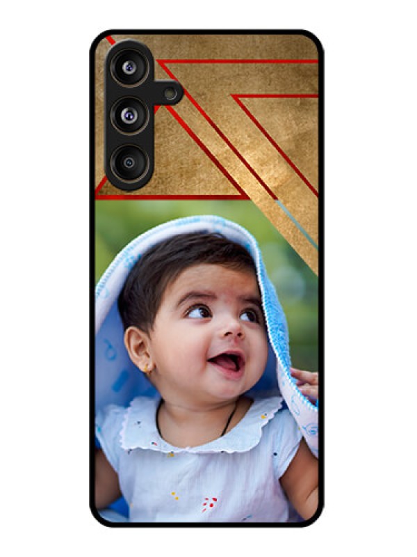 Custom Samsung Galaxy M55 5G Custom Glass Phone CaseGradient Abstract Texture Design