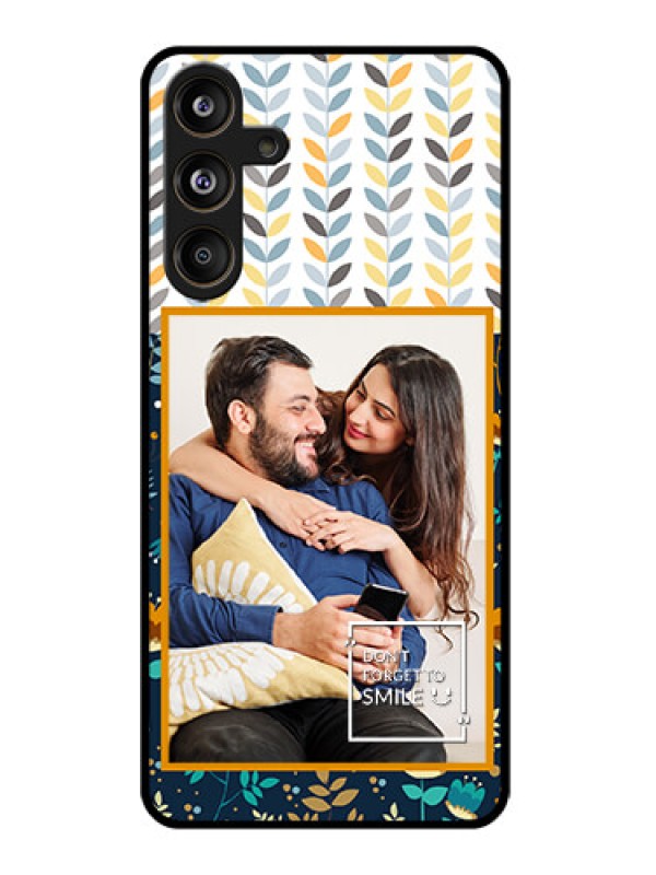 Custom Samsung Galaxy M55 5G Custom Glass Phone CasePattern Design