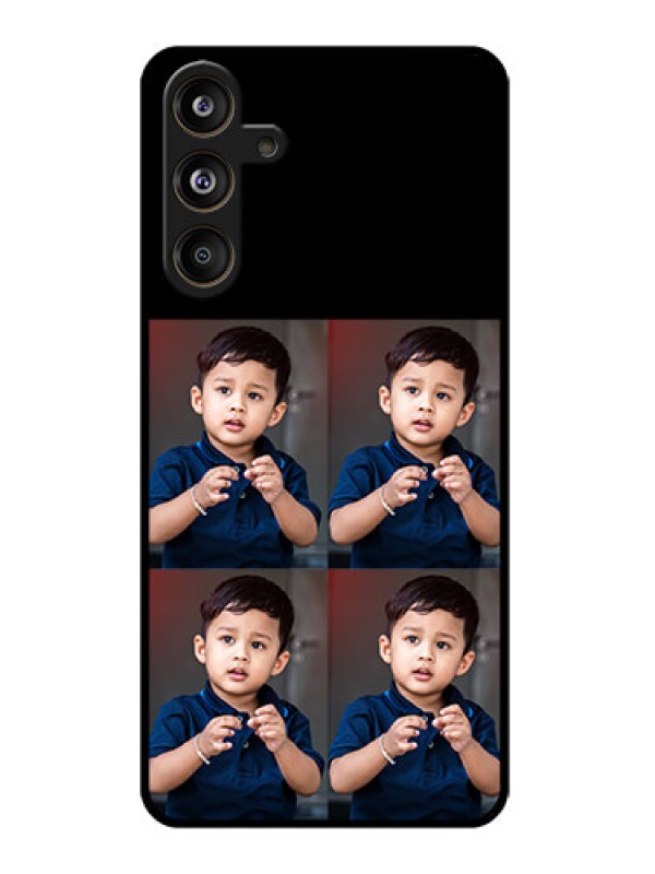 Custom Samsung Galaxy M55 5G Custom Glass Phone Case4 Image Holder Design