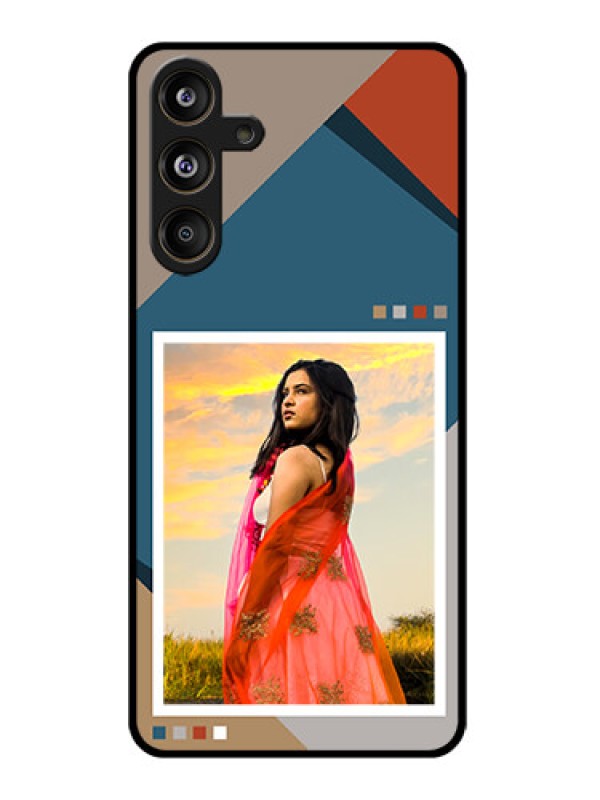 Custom Samsung Galaxy M55 5G Custom Glass Phone CaseRetro Color Pallet Design