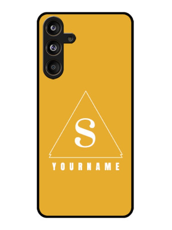 Custom Samsung Galaxy M55 5G Custom Glass Phone CaseSimple Triangle Design