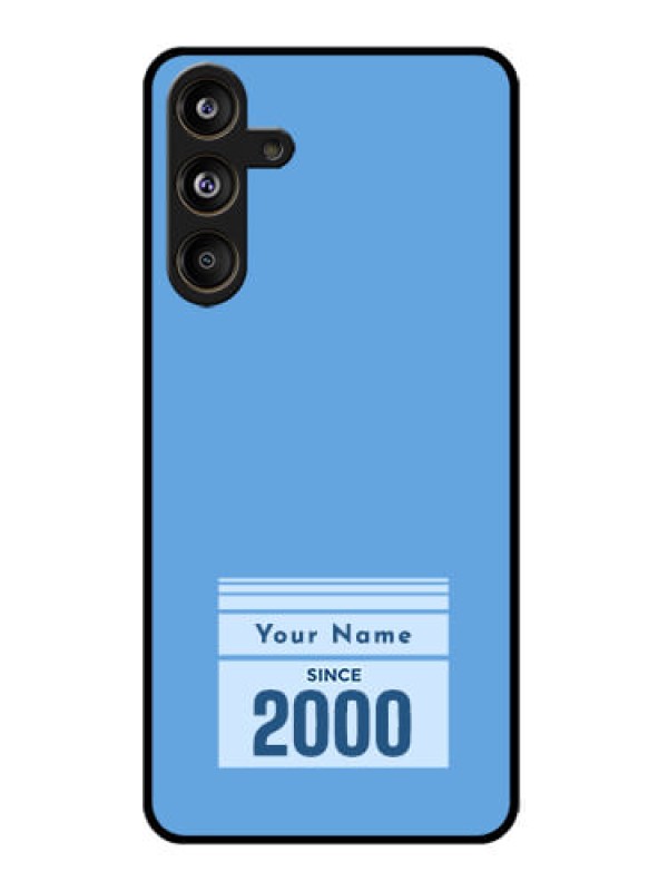 Custom Samsung Galaxy M55 5G Custom Glass Phone CaseCustom Year Of Birth Design