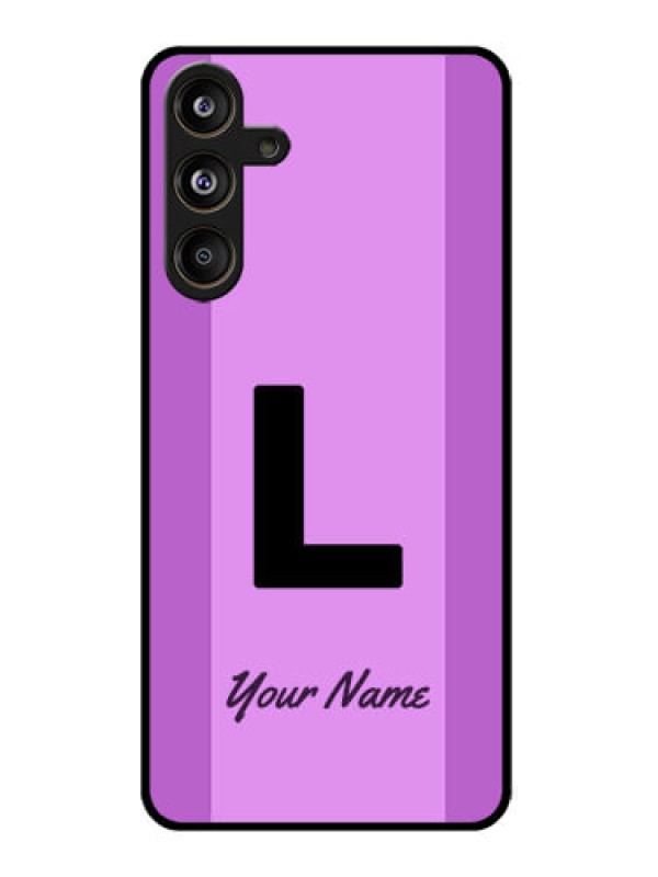 Custom Samsung Galaxy M55 5G Custom Glass Phone CaseTricolor Custom Text Design