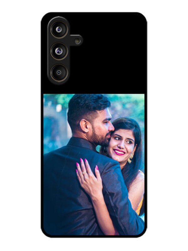 Custom Galaxy M55 5G Custom Glass Phone Case - Upload Full Picture With Custom Color Design