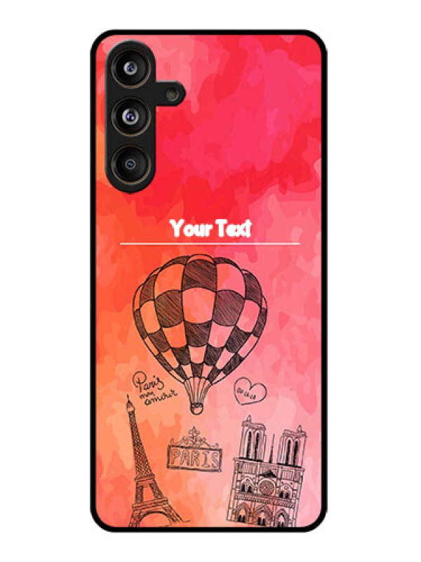 Custom Galaxy M55s 5G Custom Glass Phone Case - Paris Theme Design