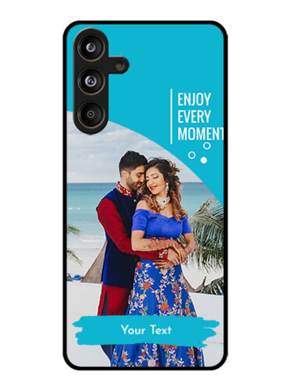 Custom Galaxy M55s 5G Custom Glass Phone Case - Happy Moment Design