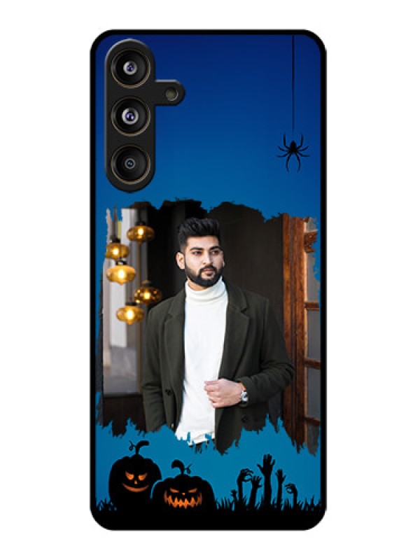 Custom Galaxy M55s 5G Custom Glass Phone Case - With Pro Halloween Design