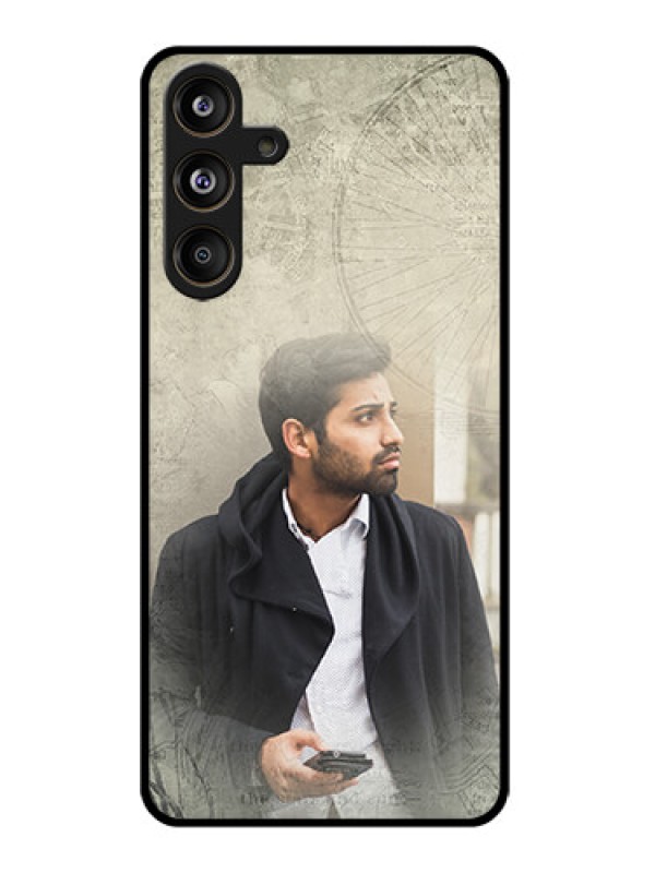 Custom Galaxy M55s 5G Custom Glass Phone Case - With Vintage Design