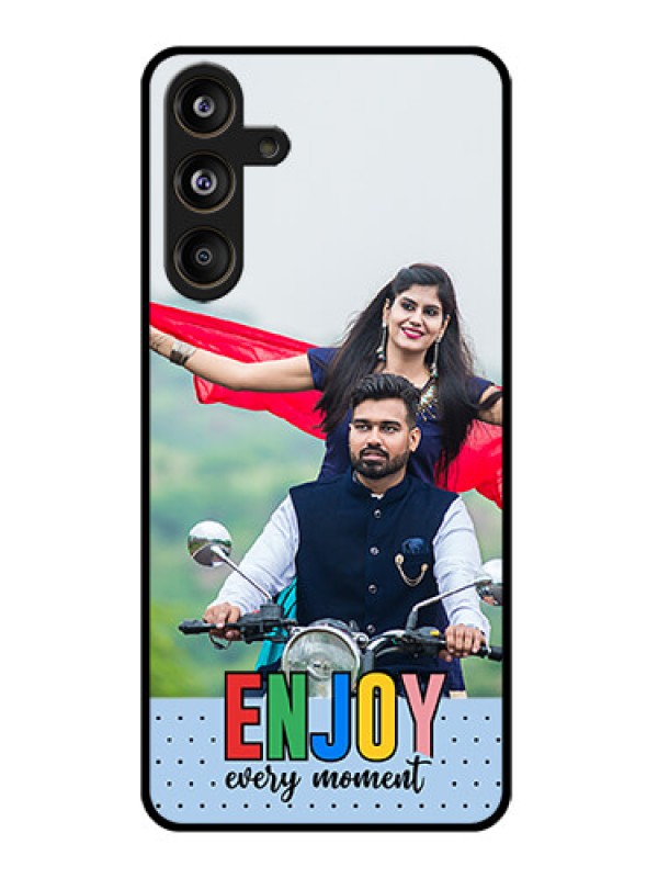 Custom Galaxy M55s 5G Custom Glass Phone Case - Enjoy Every Moment Design