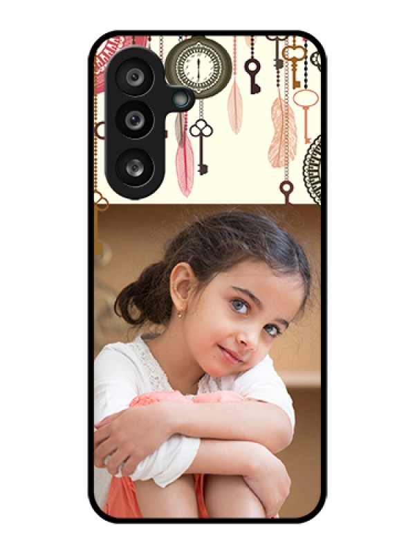 Custom Samsung Galaxy M56 5G Custom Glass Phone Case - Boho Style Design