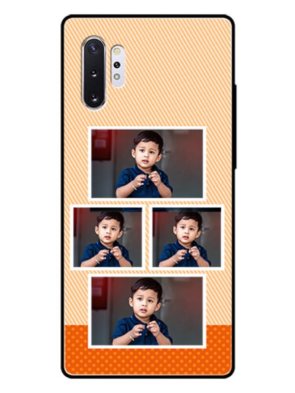 Custom Samsung Galaxy Note 10 Plus Photo Printing on Glass Case  - Bulk Photos Upload Design