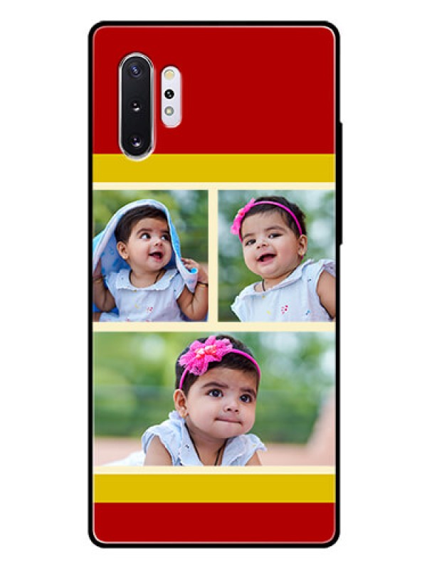 Custom Samsung Galaxy Note 10 Plus Custom Glass Mobile Case  - Multiple Pic Upload Design