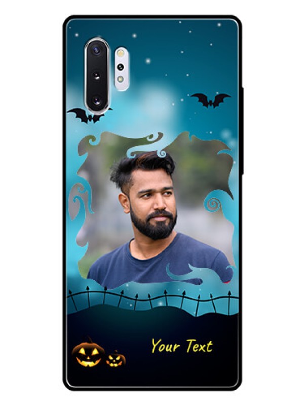 Custom Samsung Galaxy Note 10 Plus Custom Glass Phone Case  - Halloween frame design
