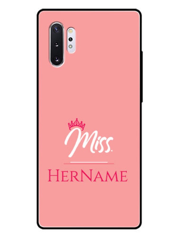 Custom Galaxy Note 10 Plus Custom Glass Phone Case Mrs with Name