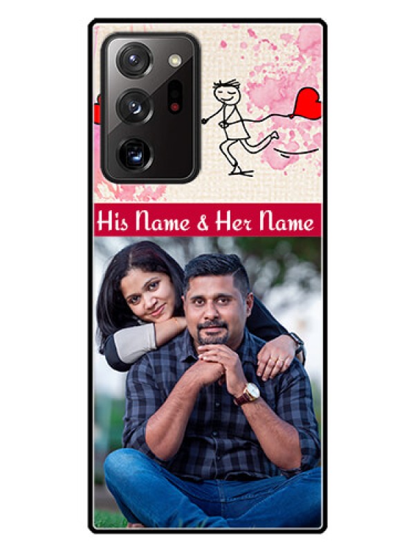 Custom Galaxy Note 20 Ultra Photo Printing on Glass Case  - You and Me Case Design