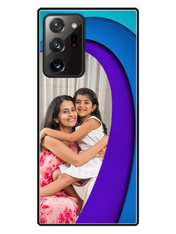 Custom Galaxy Note 20 Ultra Photo Printing on Glass Case  - Simple Pattern Design