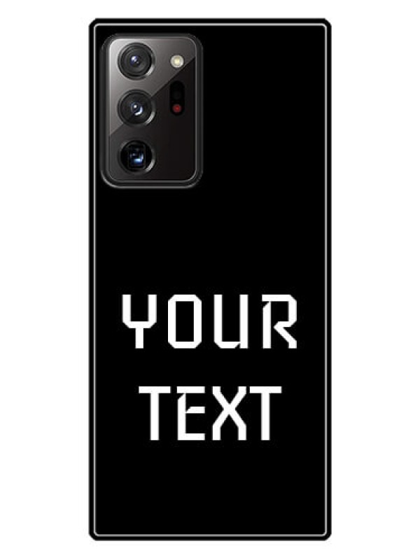 Custom Galaxy Note 20 Ultra Your Name on Glass Phone Case
