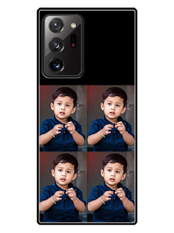 Custom Galaxy Note 20 Ultra 4 Image Holder on Glass Mobile Cover