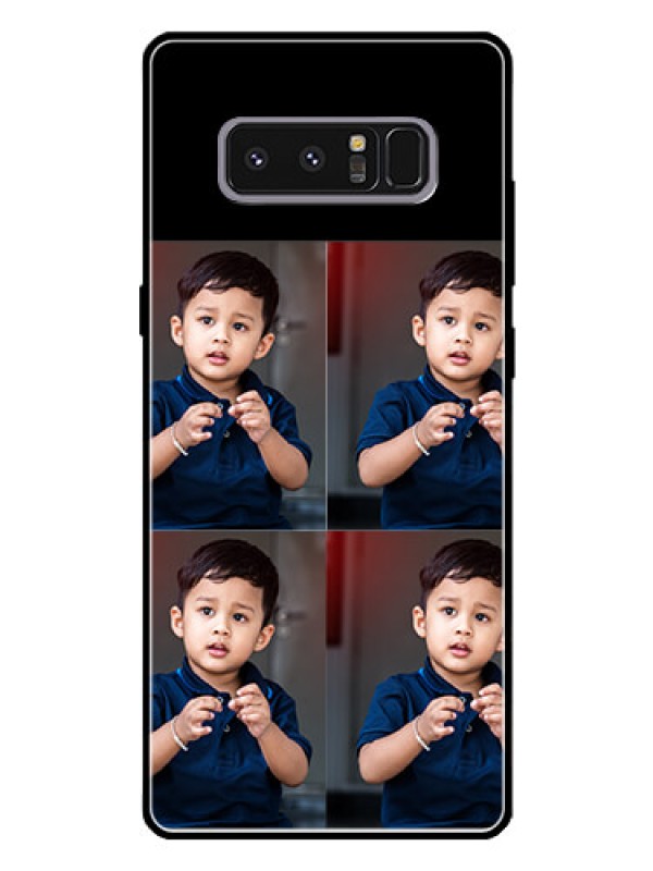 Custom Galaxy Note 8 4 Image Holder on Glass Mobile Cover
