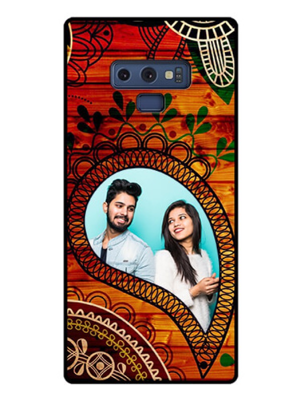 Custom Galaxy Note 9 Personalized Glass Phone Case  - Abstract Colorful Design