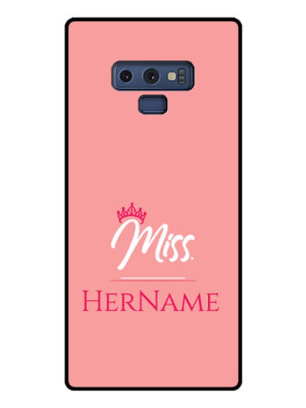 Custom Galaxy Note 9 Custom Glass Phone Case Mrs with Name