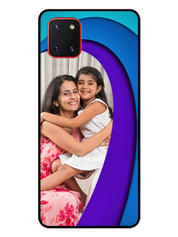 Custom Galaxy Note10 Lite Photo Printing on Glass Case - Simple Pattern Design