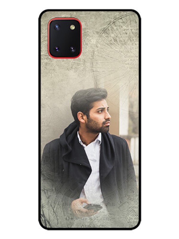 Custom Galaxy Note10 Lite Custom Glass Phone Case - with vintage design
