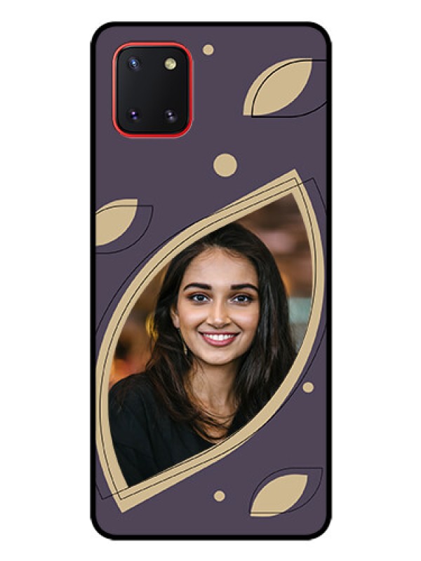 Custom Galaxy Note10 Lite Custom Glass Mobile Case - Falling Leaf Design