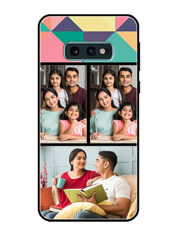 Custom Galaxy S10e Custom Glass Phone Case  - Bulk Pic Upload Design