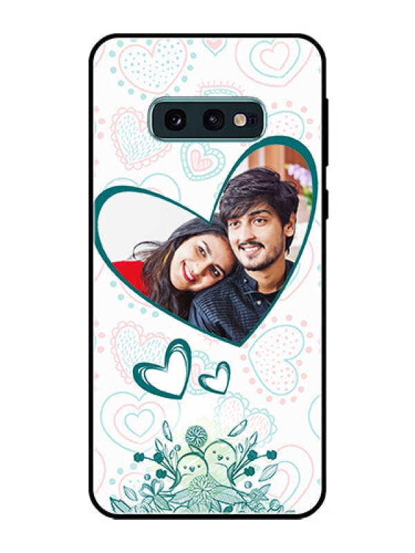 Custom Galaxy S10e Photo Printing on Glass Case  - Premium Couple Design