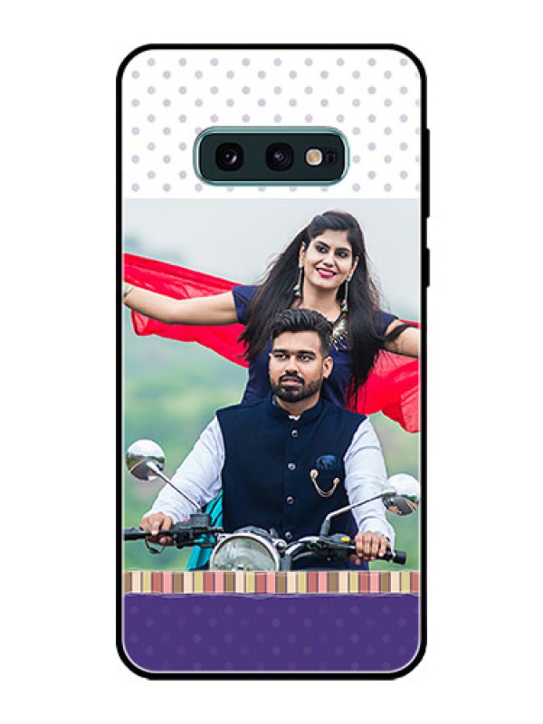 Custom Galaxy S10e Photo Printing on Glass Case  - Cute Family Design