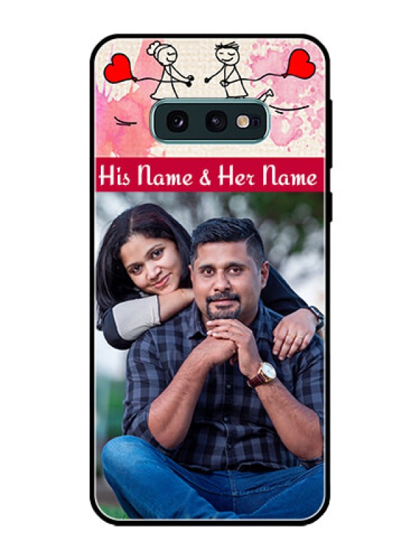 Custom Galaxy S10e Photo Printing on Glass Case  - You and Me Case Design