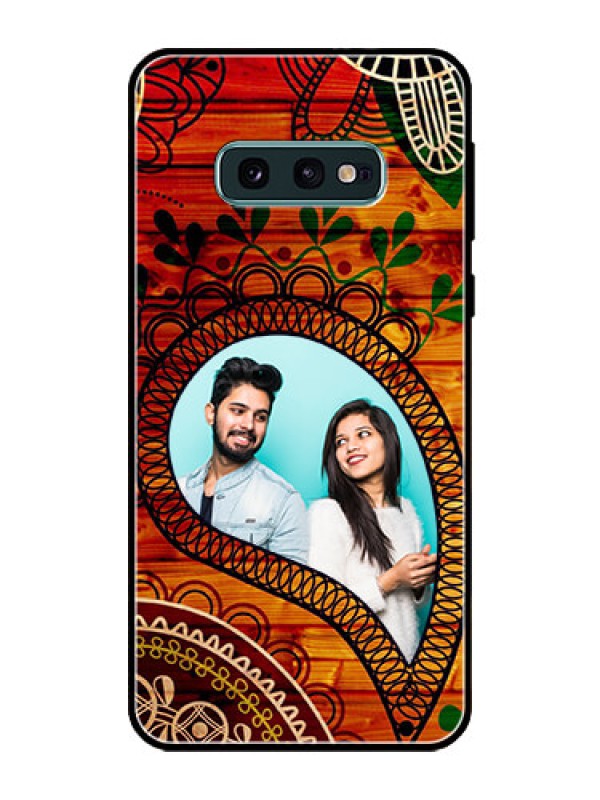 Custom Galaxy S10e Personalized Glass Phone Case  - Abstract Colorful Design