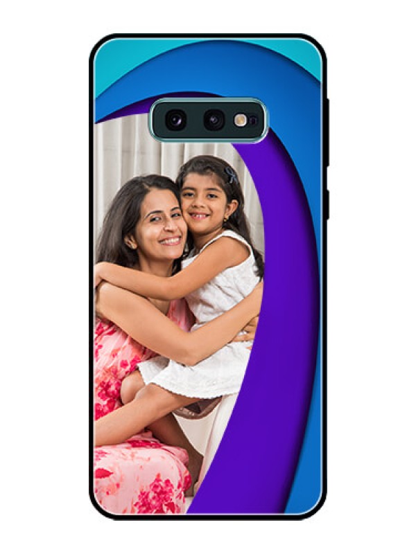 Custom Galaxy S10e Photo Printing on Glass Case  - Simple Pattern Design