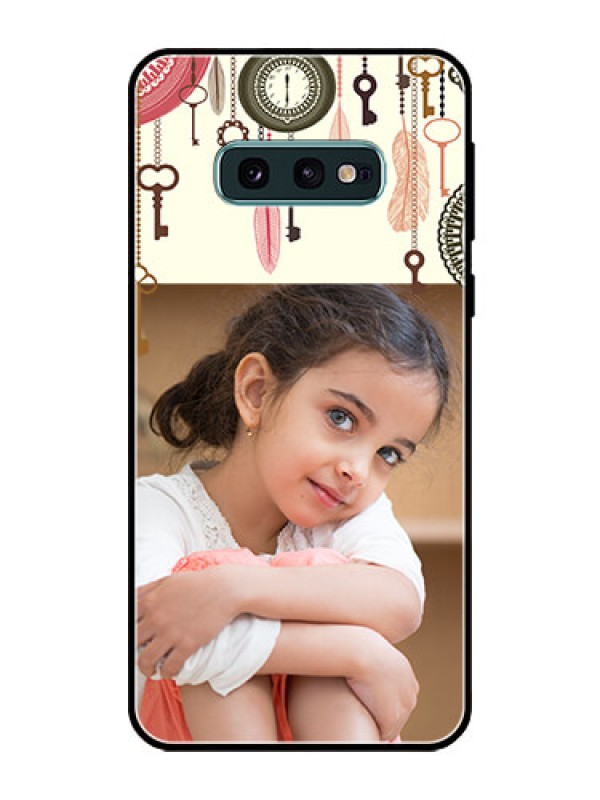 Custom Galaxy S10e Custom Glass Mobile Case  - Boho Style Design