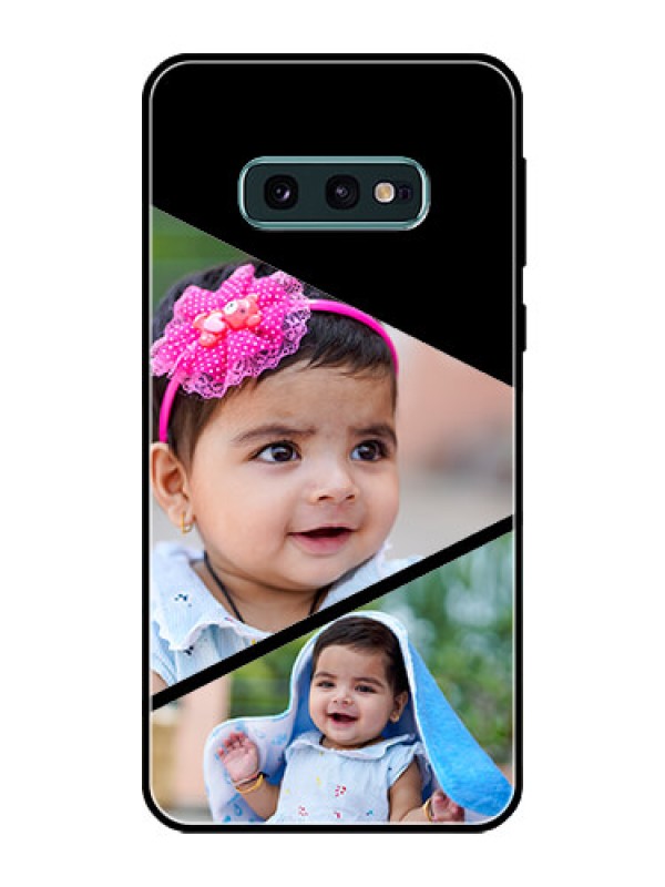 Custom Galaxy S10e Custom Glass Phone Case  - Semi Cut Design