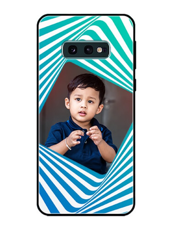 Custom Galaxy S10e Personalized Glass Phone Case  - Abstract Spiral Design
